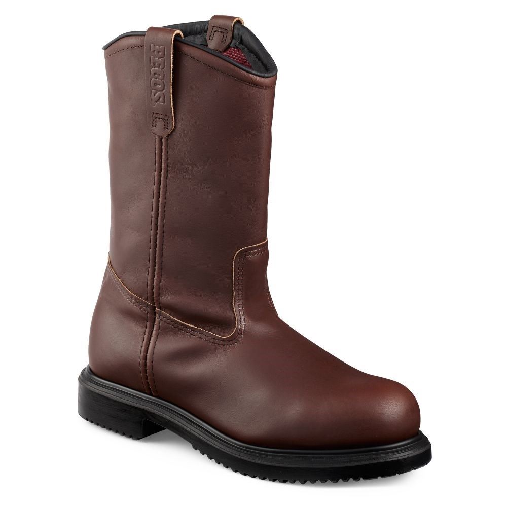 Red Wing SuperSole® 11-inch Insulated Safety Toe Pull-On Mens Safety Boots Burgundy - Style 4441